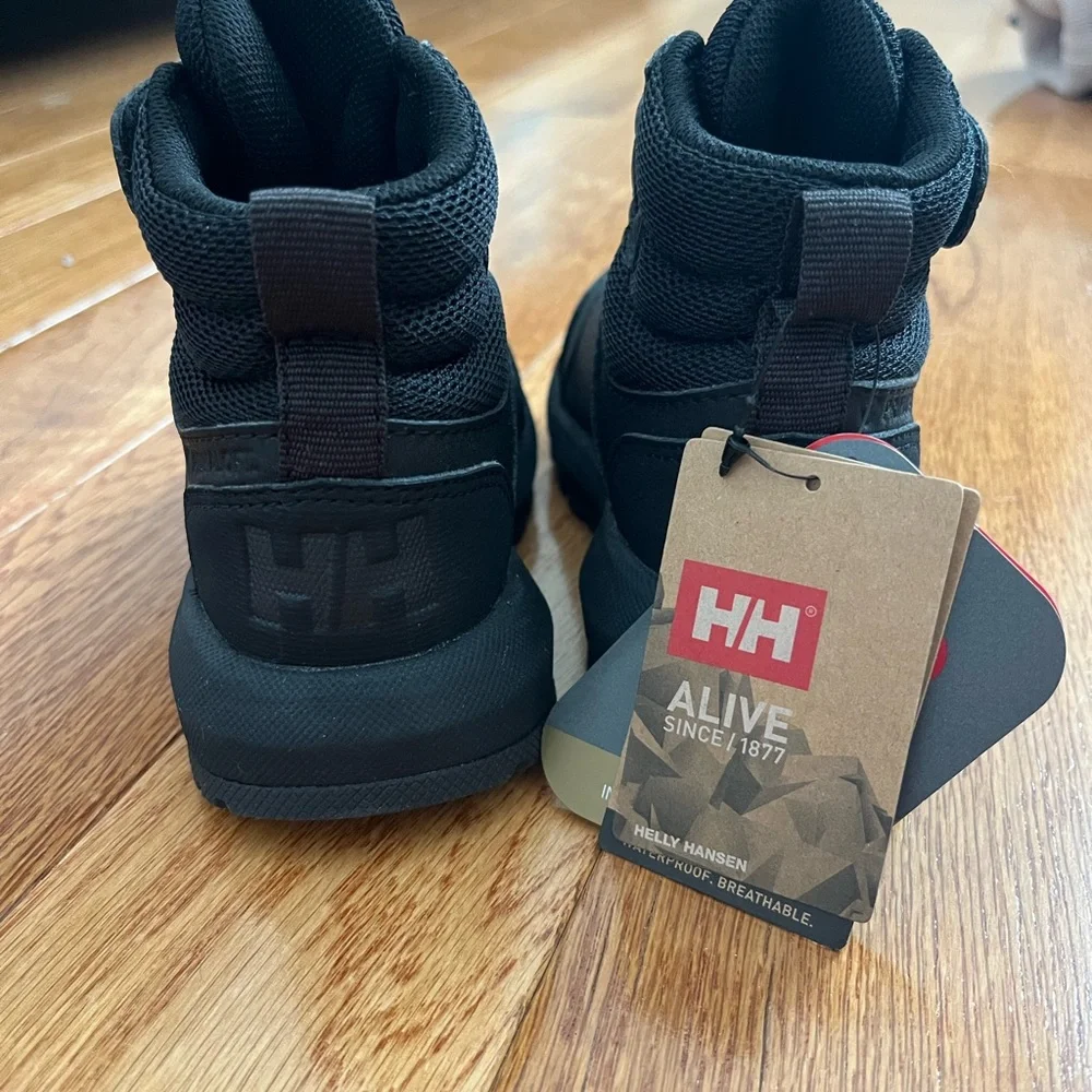 Helly Hansen Kids Black Waterproof boots